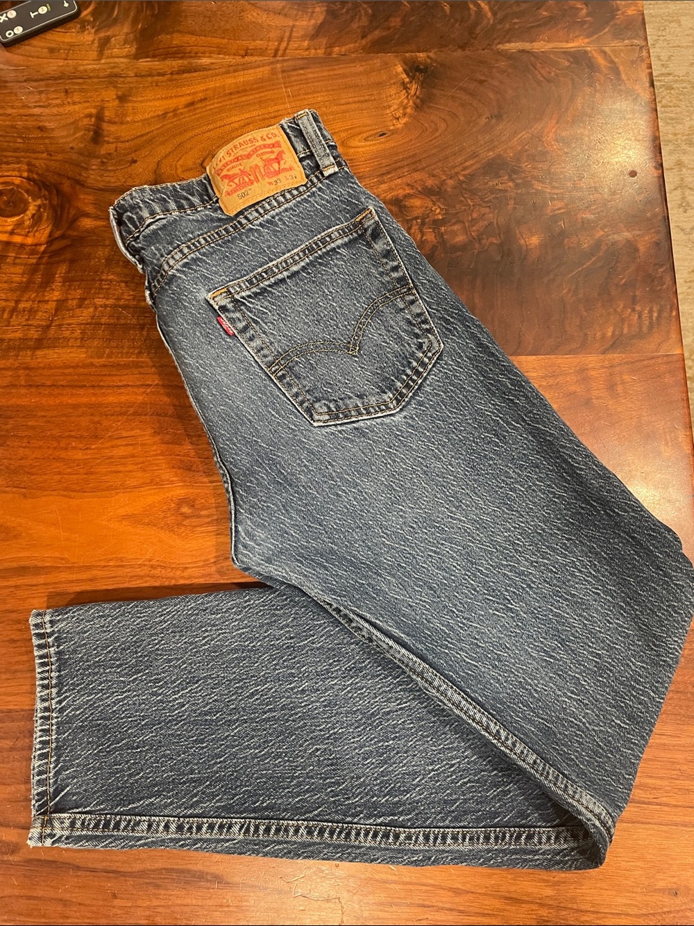 Levi's Men's Straight Jeans 502 w33 L34- Faded Indigo